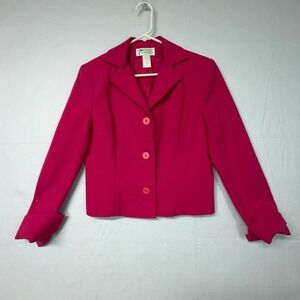 A Perfect Day In Paradise Women's Pink Textured Blazer Jacket Size 2